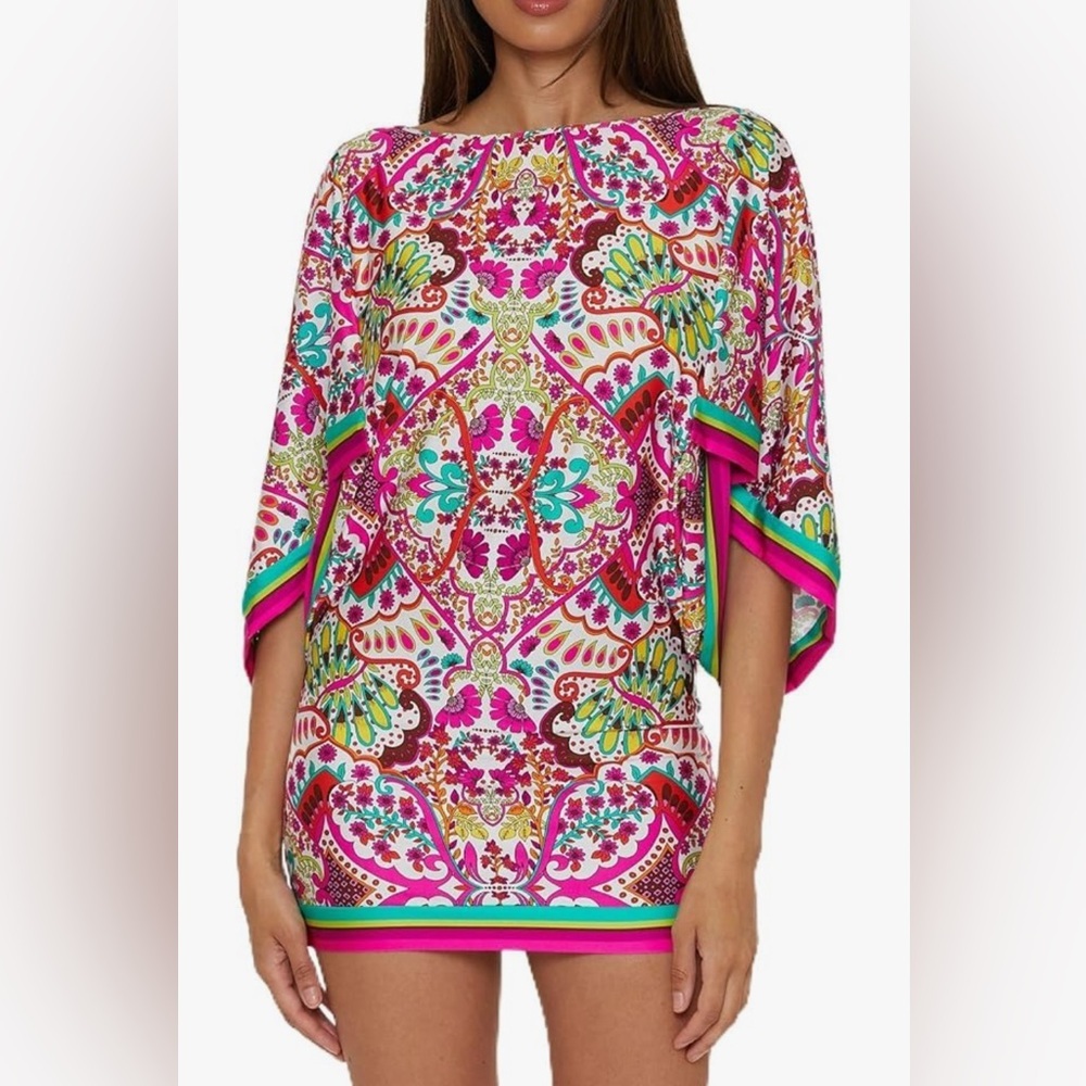 NWT Trina Turk Swimwear Cover Up Hawaiian Gradens Size XL